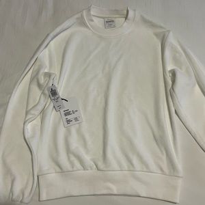 Tna Towel Terry Boyfriend Crew Sweatshirt